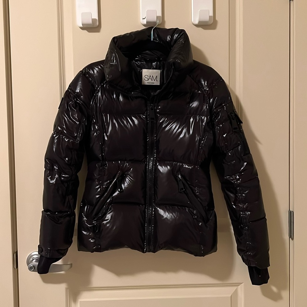 SAM New York Freestyle Down Puffer Jacket Shiny Black